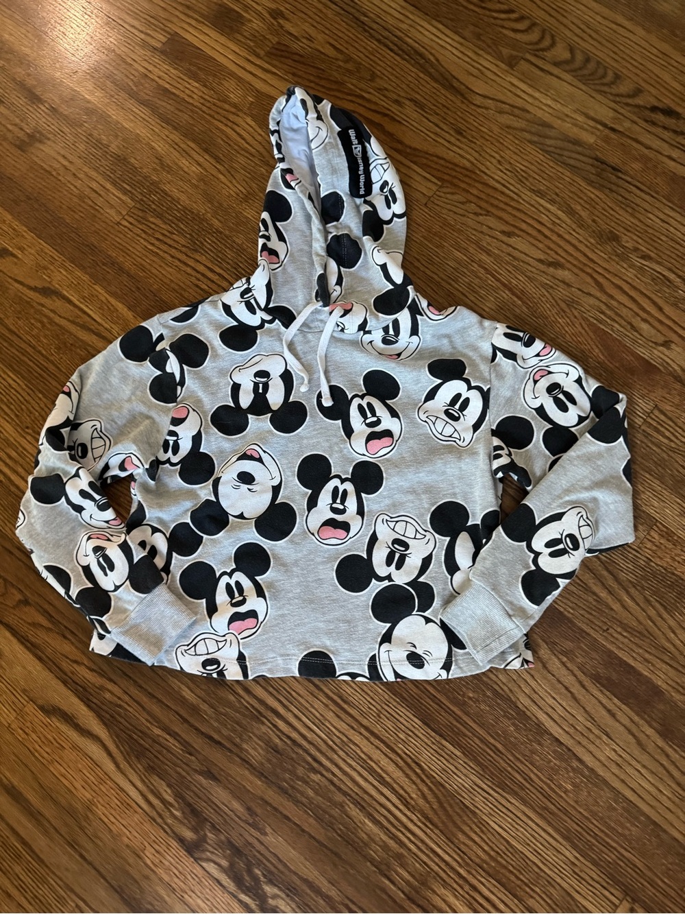 Disney Mickey faces cropped hoodie